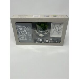 NEW Kirkton House Decor Collection Coffee Bar Tray Objects Cup Of Tea Themed